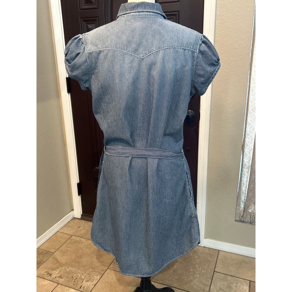 Levi's Engineer Railroad Stripe Cotton Dress - Picture 4 of 7